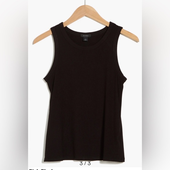 Halogen Fitted Ribbed Tank Top - Picture 3 of 3